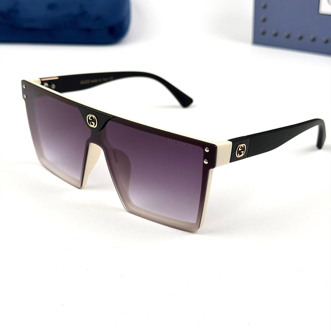 Gucci Oversize Square - Ivory Purple Gradient - Giiz store