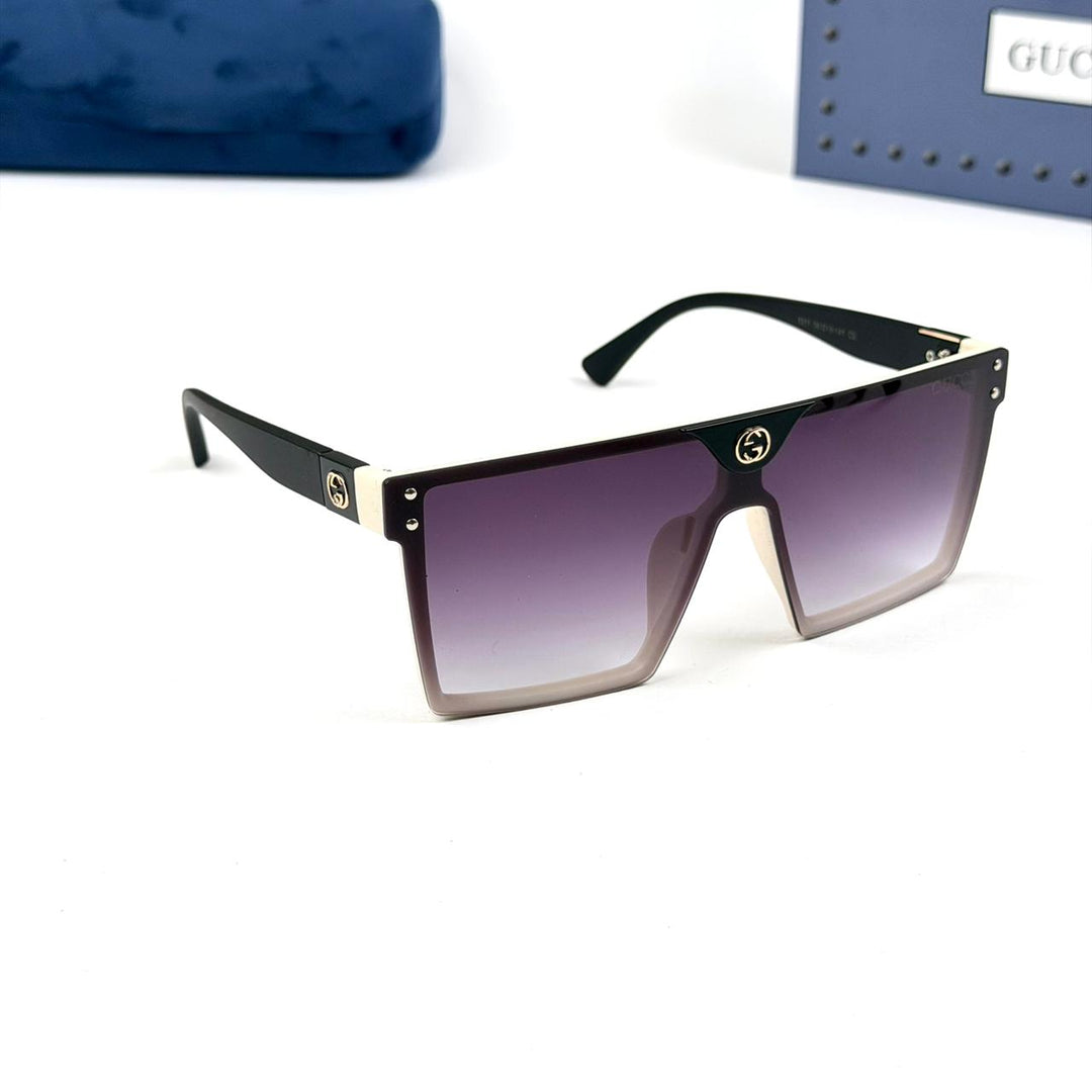 Gucci Oversize Square - Ivory Purple Gradient - Giiz store