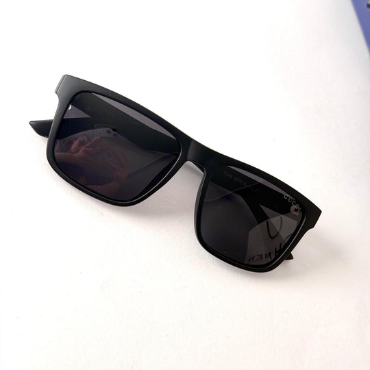 Gucci Rectangle – Matte Black / Smoke Grey Lenses - Giiz store