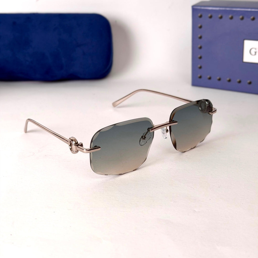 Gucci Rimless – Crystal Grey - Giiz store