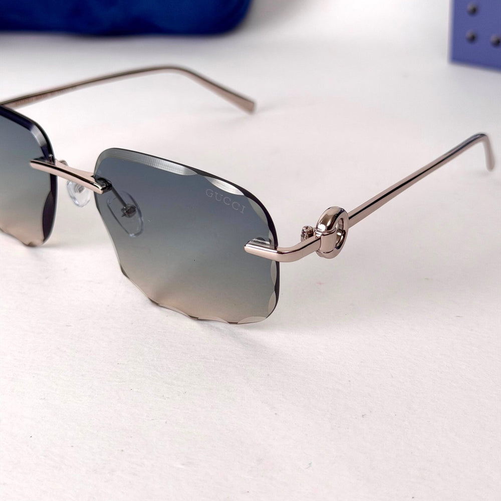 Gucci Rimless – Crystal Grey - Giiz store