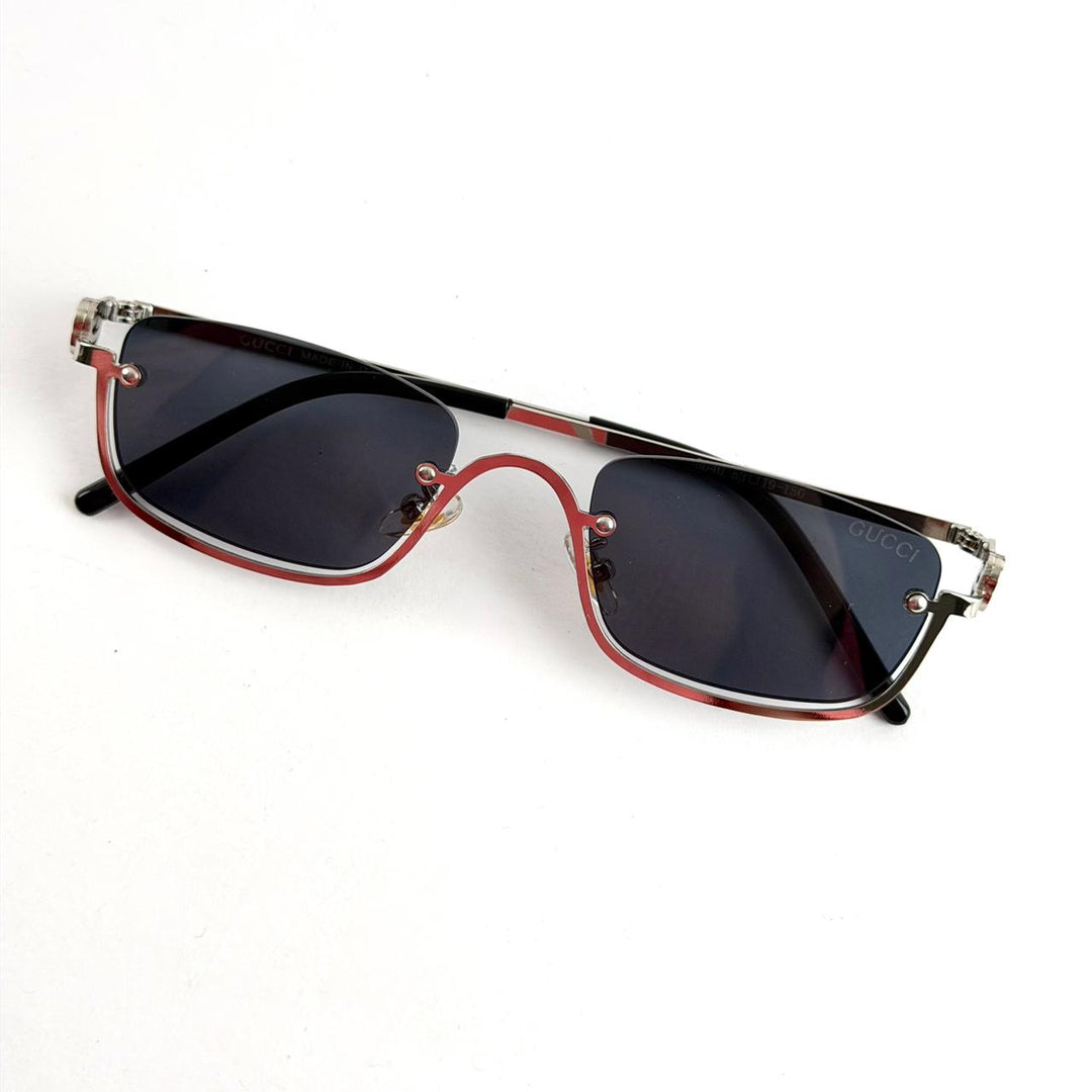 Gucci Rimless Rectangle – Silver/Black - Giiz store