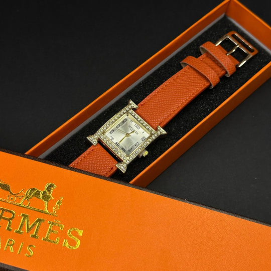 Hermès H Crystal – Gold Orange - Giiz store