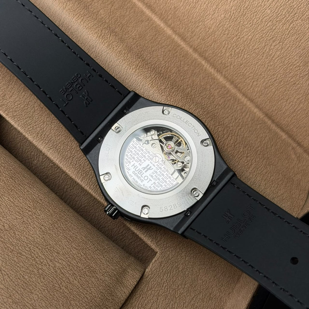 Hublot Classic Fusion Skeleton Automatic – Black &amp; Tan Edition - Giiz store