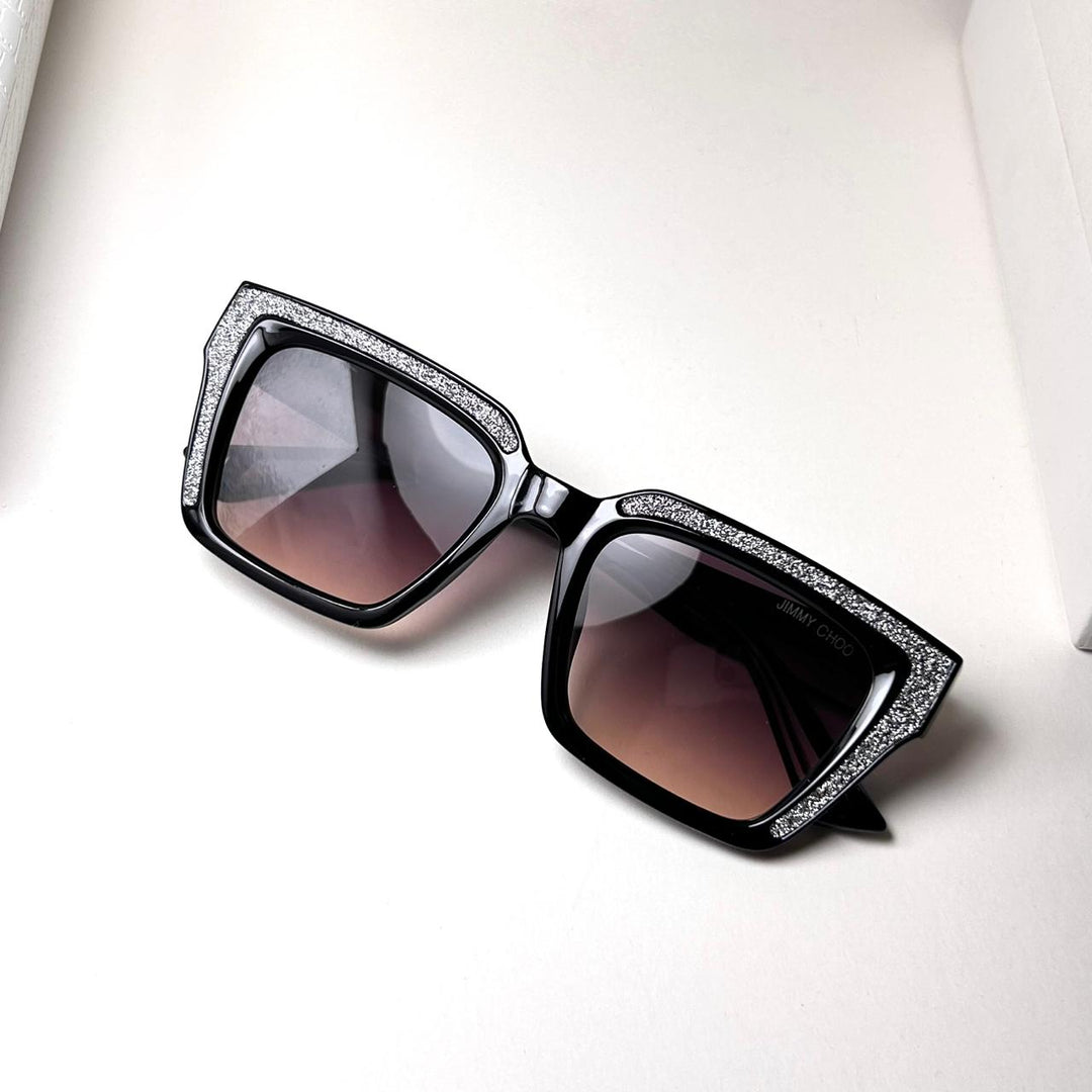 Jimmy Choo Rectangular Megs 807T4 - Black Brown - Giiz store