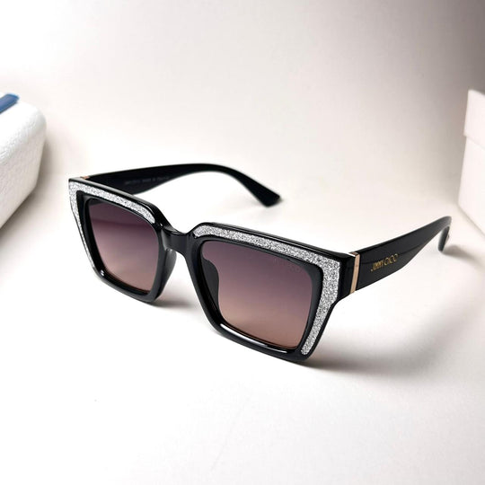 Jimmy Choo Rectangular Megs 807T4 - Black Brown - Giiz store