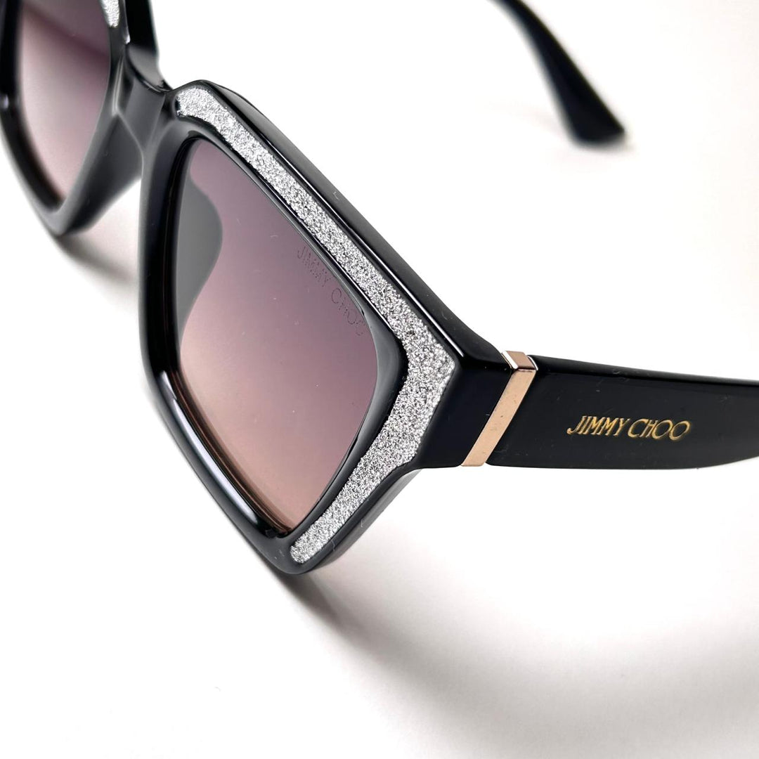 Jimmy Choo Rectangular Megs 807T4 - Black Brown - Giiz store