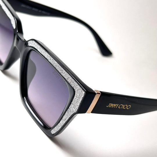 Jimmy Choo Rectangular Megs 807T4 - Black Purple - Giiz store