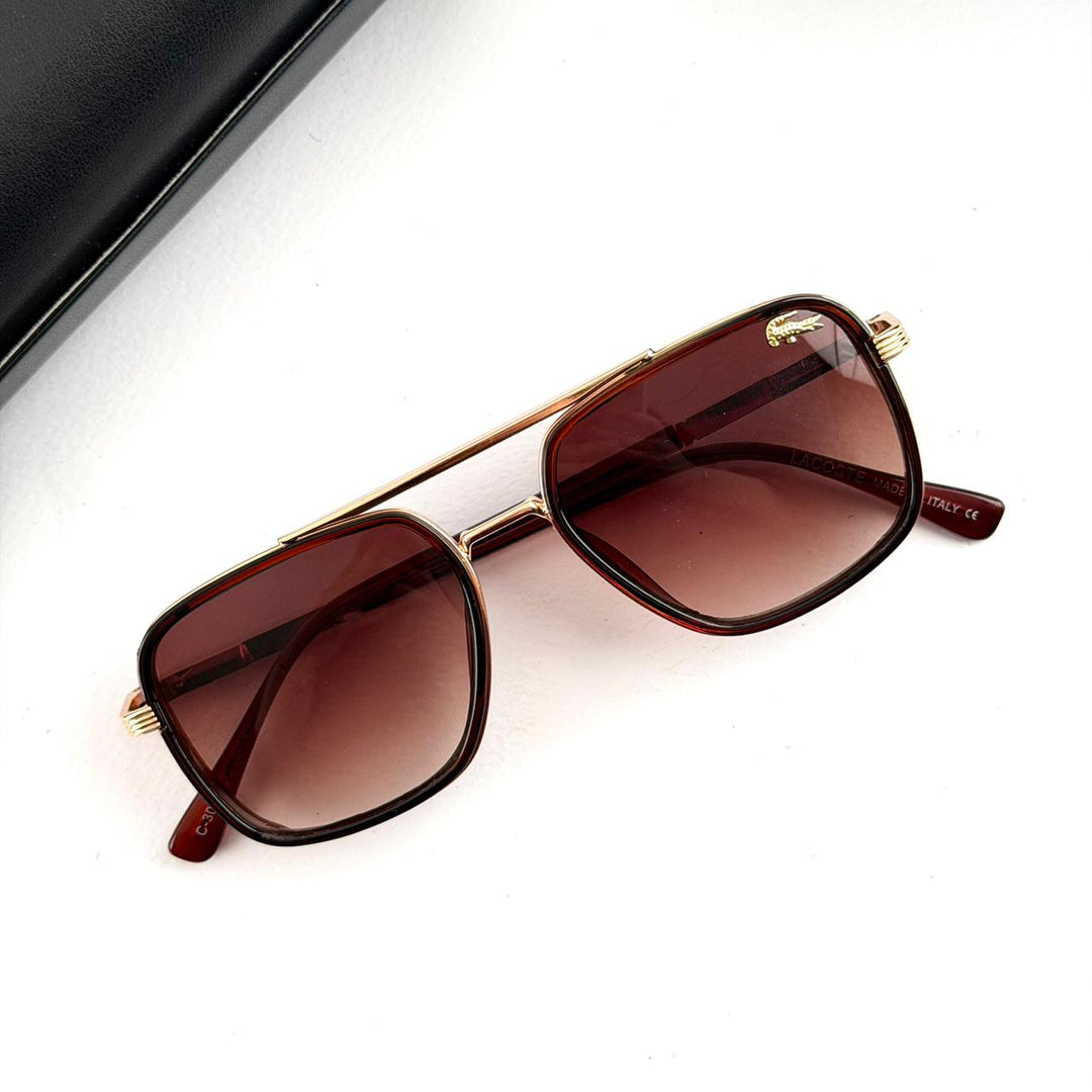 Lacoste Aviator Square – Brown Gradient - Giiz store