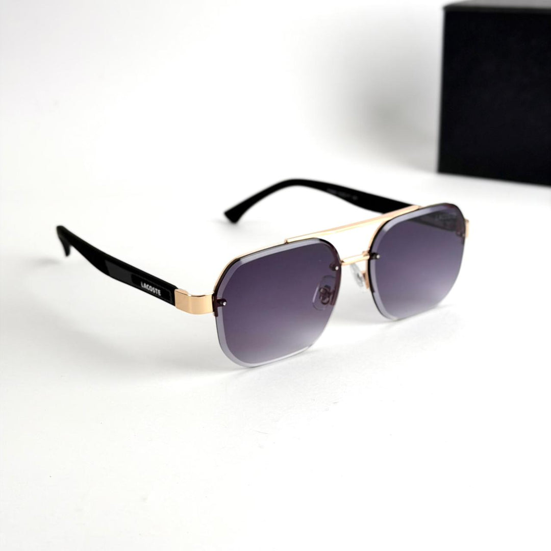 Lacoste Modern Square – Black &amp; Gold - Giiz store
