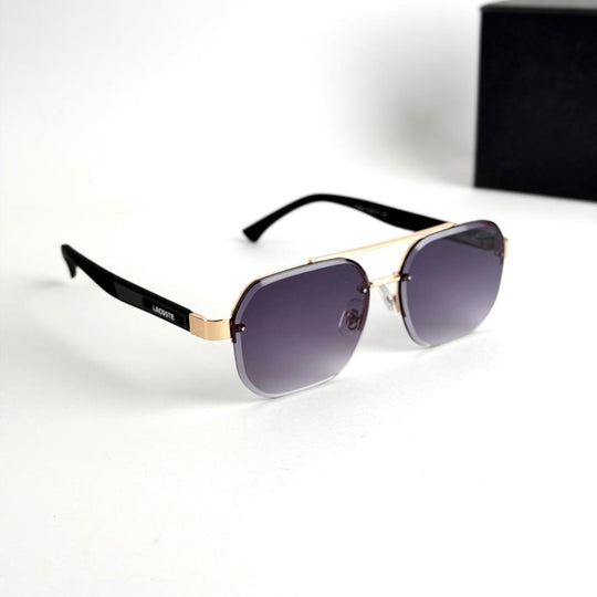 Lacoste Modern Square – Black &amp; Gold - Giiz store