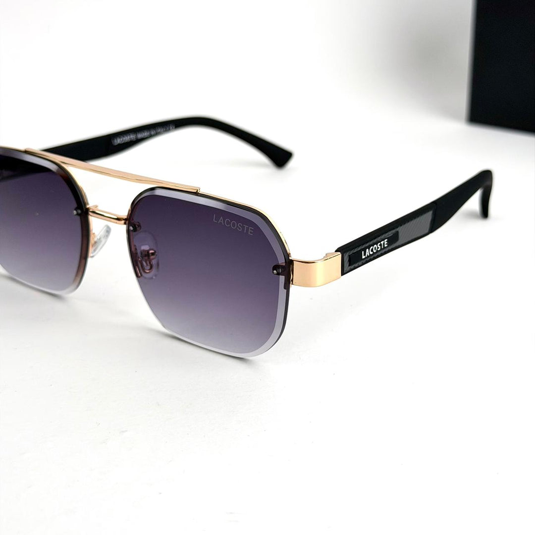 Lacoste Modern Square – Black &amp; Gold - Giiz store