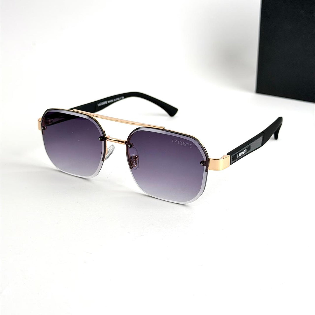Lacoste Modern Square – Black &amp; Gold - Giiz store