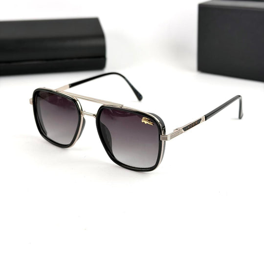 Lacoste Square Aviator – Black/Silver Gradient - Giiz store