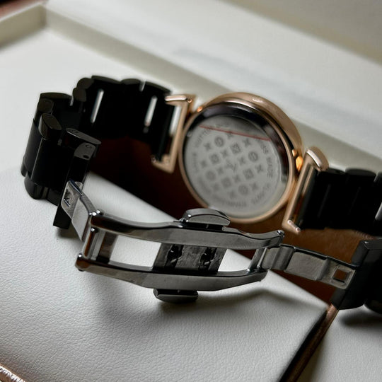 Louis Vuitton Blossom Glam – Midnight Black Crystal Dial - Giiz store