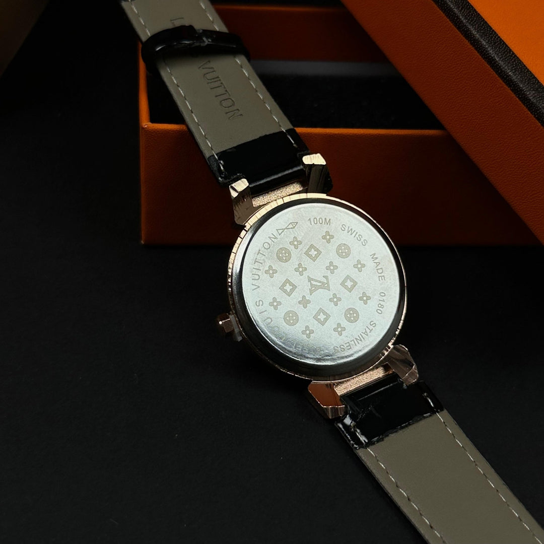 Louis Vuitton LV Crystal Round – Rose Gold Black - Giiz store