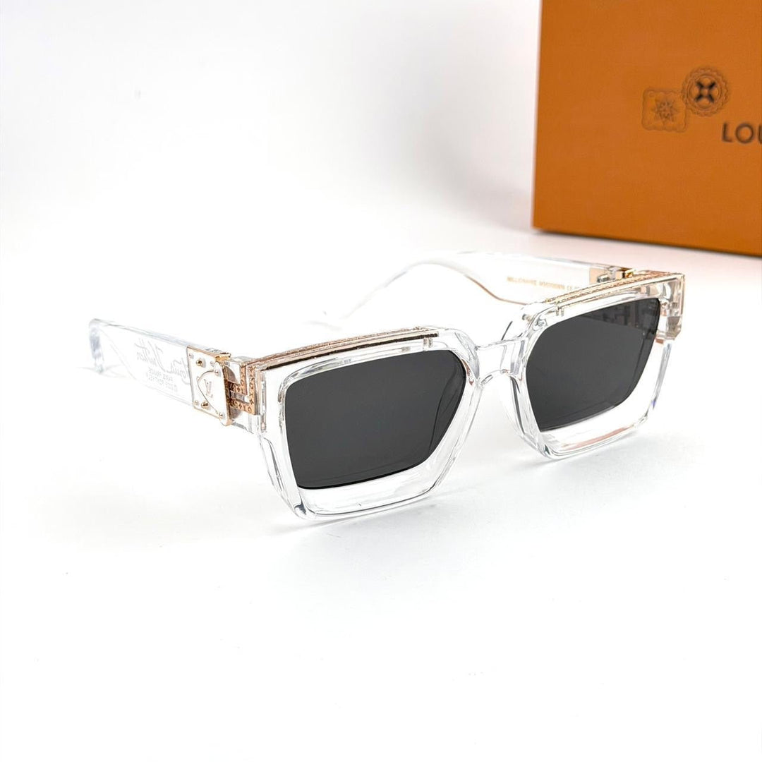 Louis Vuitton Millionaires – Crystal Clear / Black Lenses - Giiz store