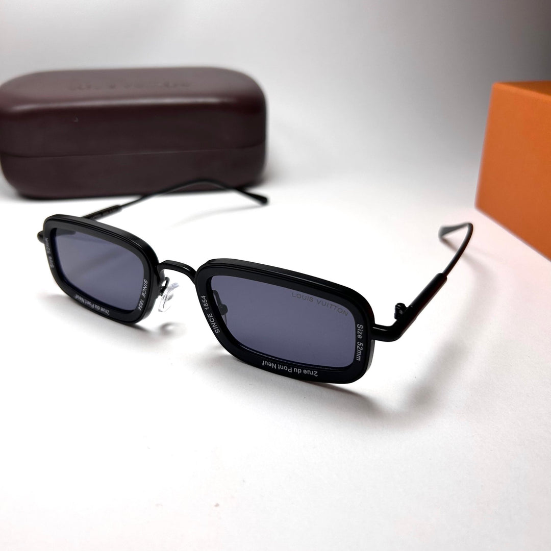 Louis Vuitton Rectangular Super Vision - Full Black - Giiz store