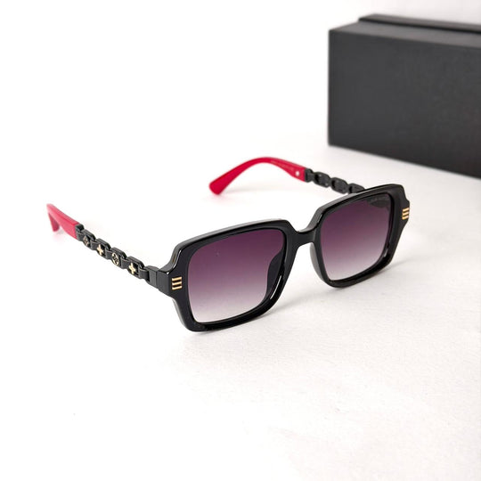 Louis Vuitton Signature Link Square – Black / Red - Giiz store