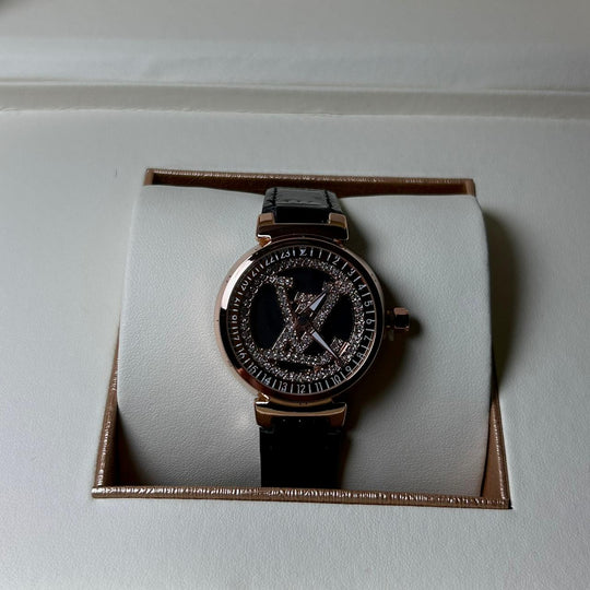 Louis Vuitton Stellar Orbit – Black Patent Rotating Dial - Giiz store