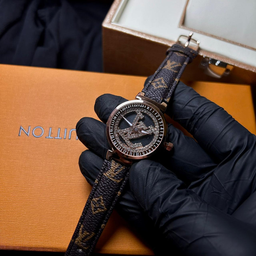 Louis Vuitton Stellar Orbit – Monogram Leather Rotating Dial - Giiz store