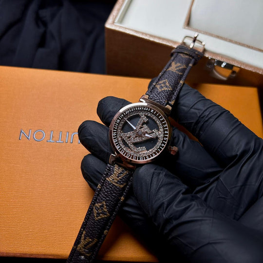 Louis Vuitton Stellar Orbit – Monogram Leather Rotating Dial - Giiz store