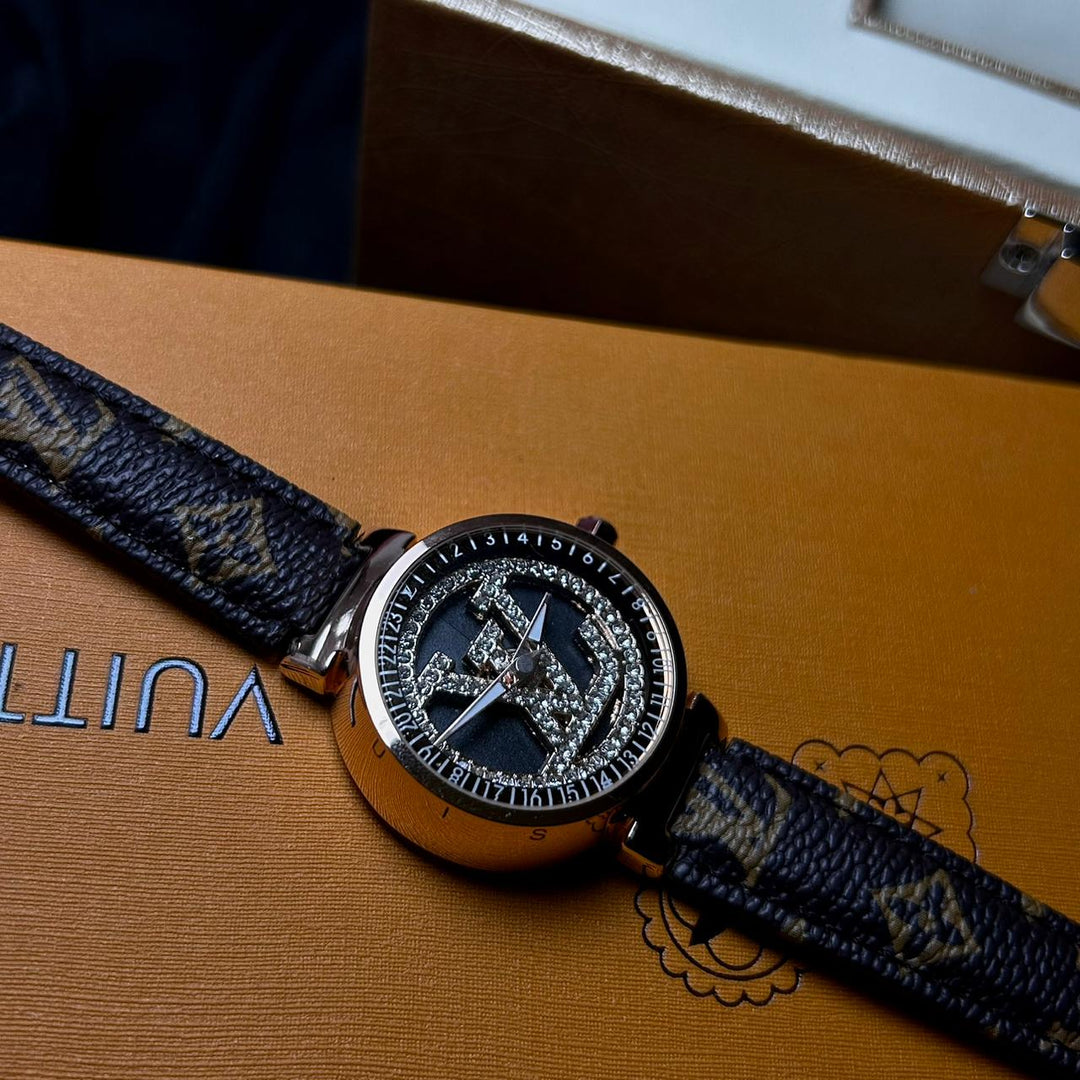 Louis Vuitton Stellar Orbit – Monogram Leather Rotating Dial - Giiz store
