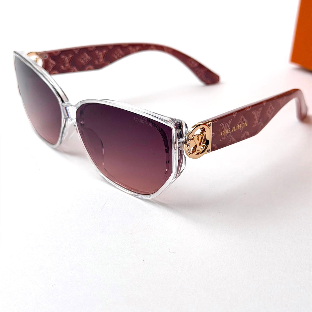 LOUIS VUITTON Transparent Cat Eye – Burgundy Gradient - Giiz store