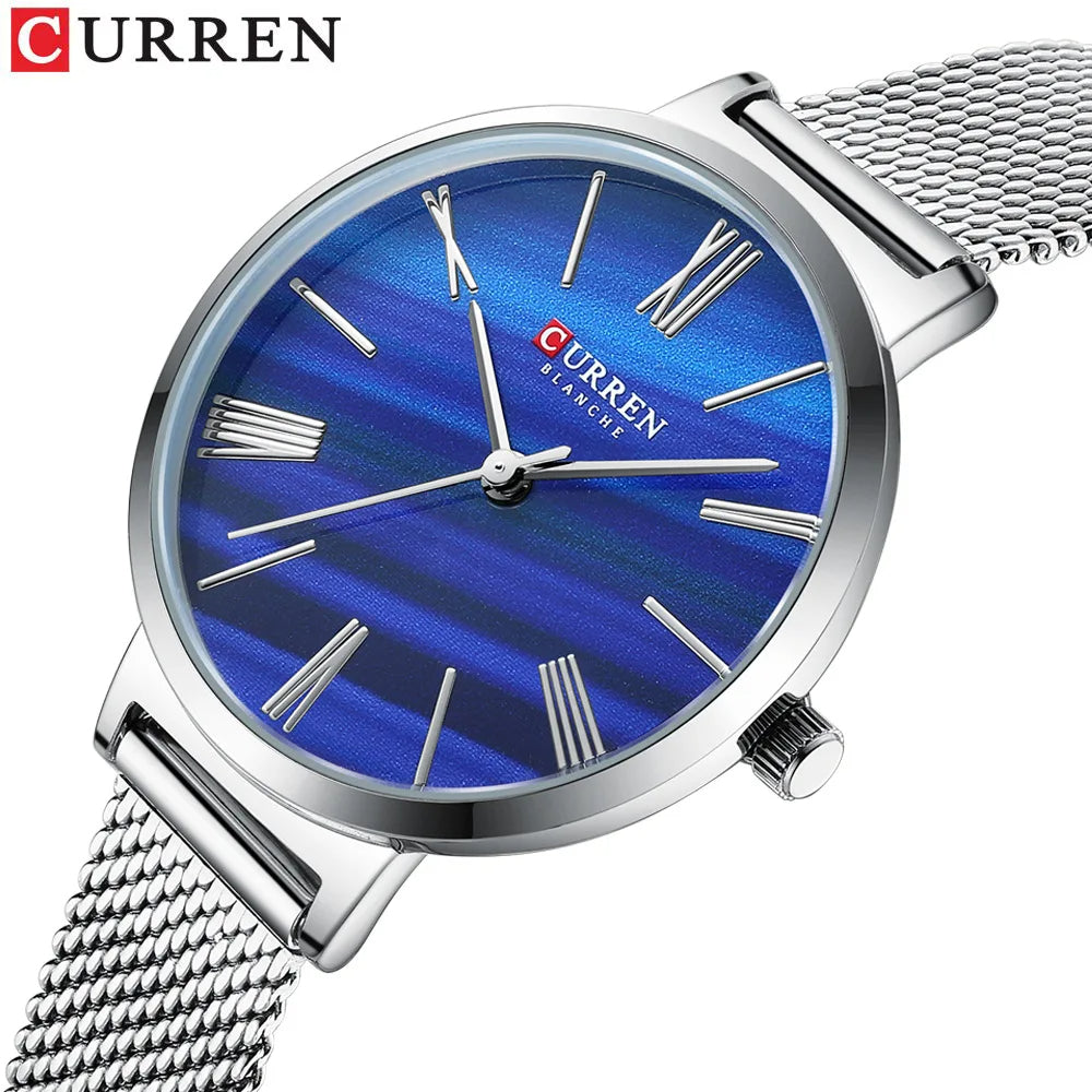 curren W 9076 Silver Blue