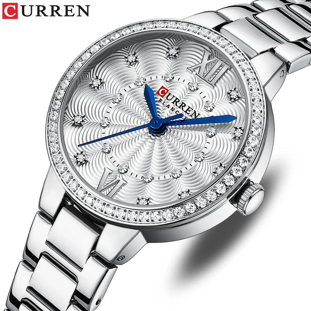 Curren W 9085 Silver White