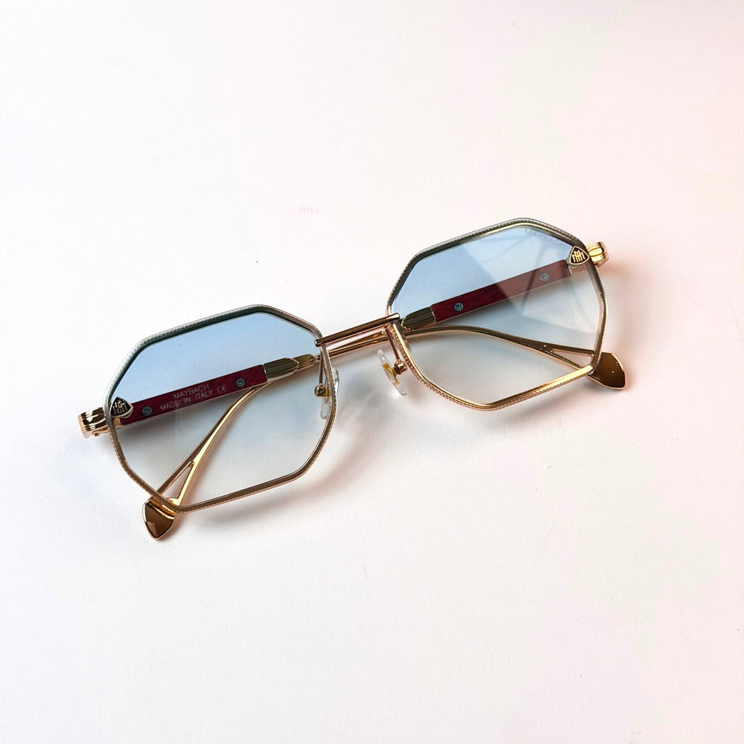 Maybach Octagonal – Rose Gold Blue Gradient - Giiz store
