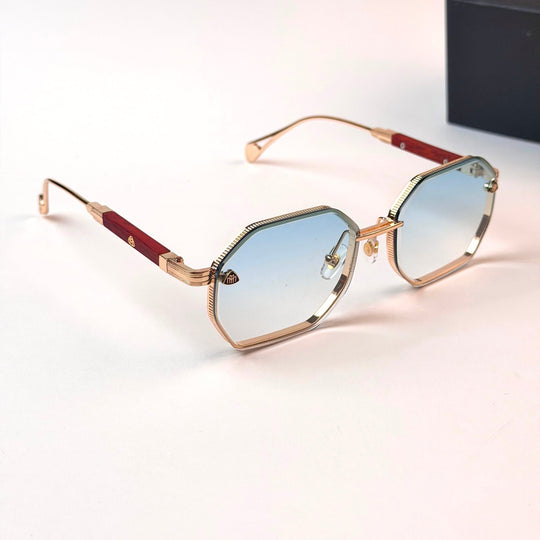 Maybach Octagonal – Rose Gold Blue Gradient - Giiz store