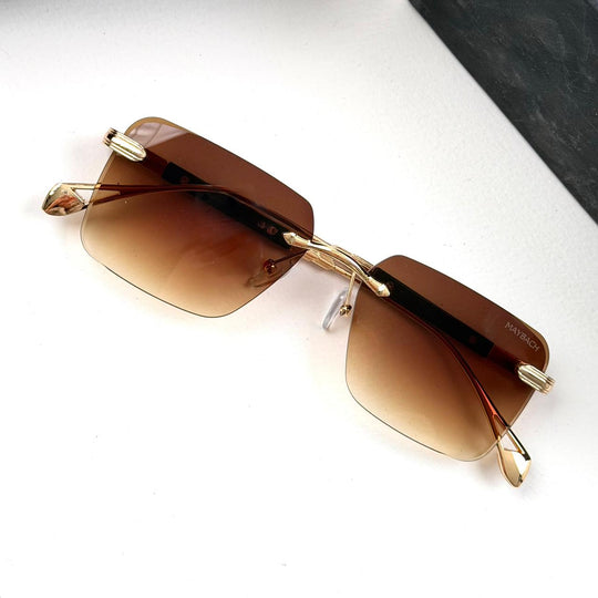 Maybach Rectangular Executive Rimless - Brown Gradient - Giiz store