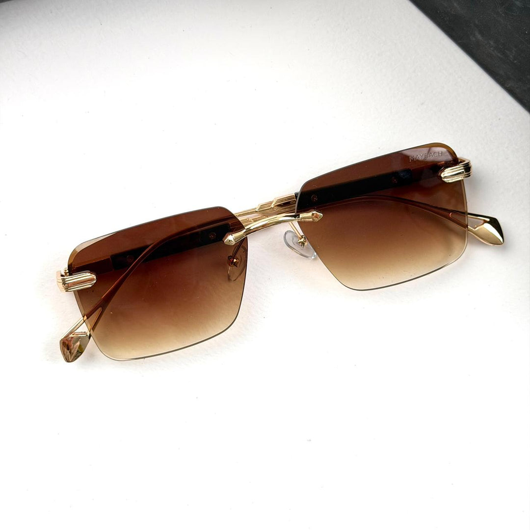 Maybach Rectangular Executive Rimless - Brown Gradient - Giiz store