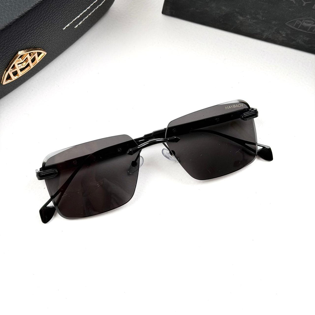 Maybach Rectangular Executive Rimless - Full Black - Giiz store