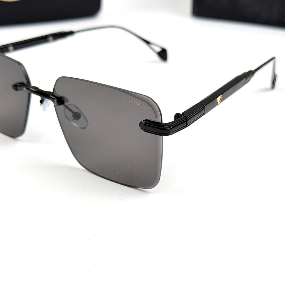 Maybach Rectangular Executive Rimless - Full Black - Giiz store