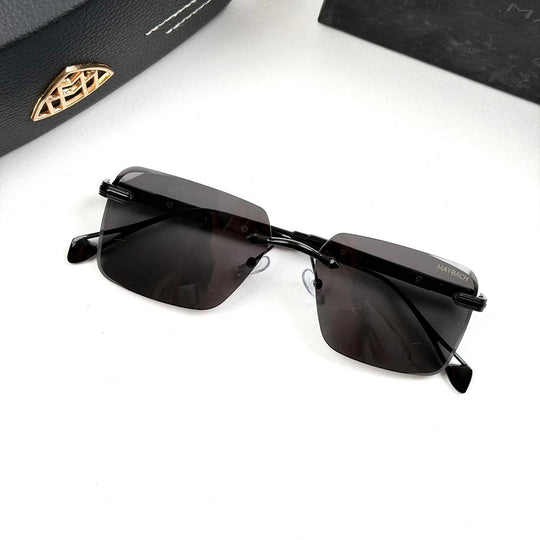 Maybach Rectangular Executive Rimless - Full Black - Giiz store