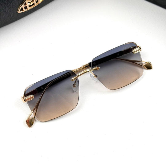 Maybach Rectangular Executive Rimless - Peach Gradient - Giiz store