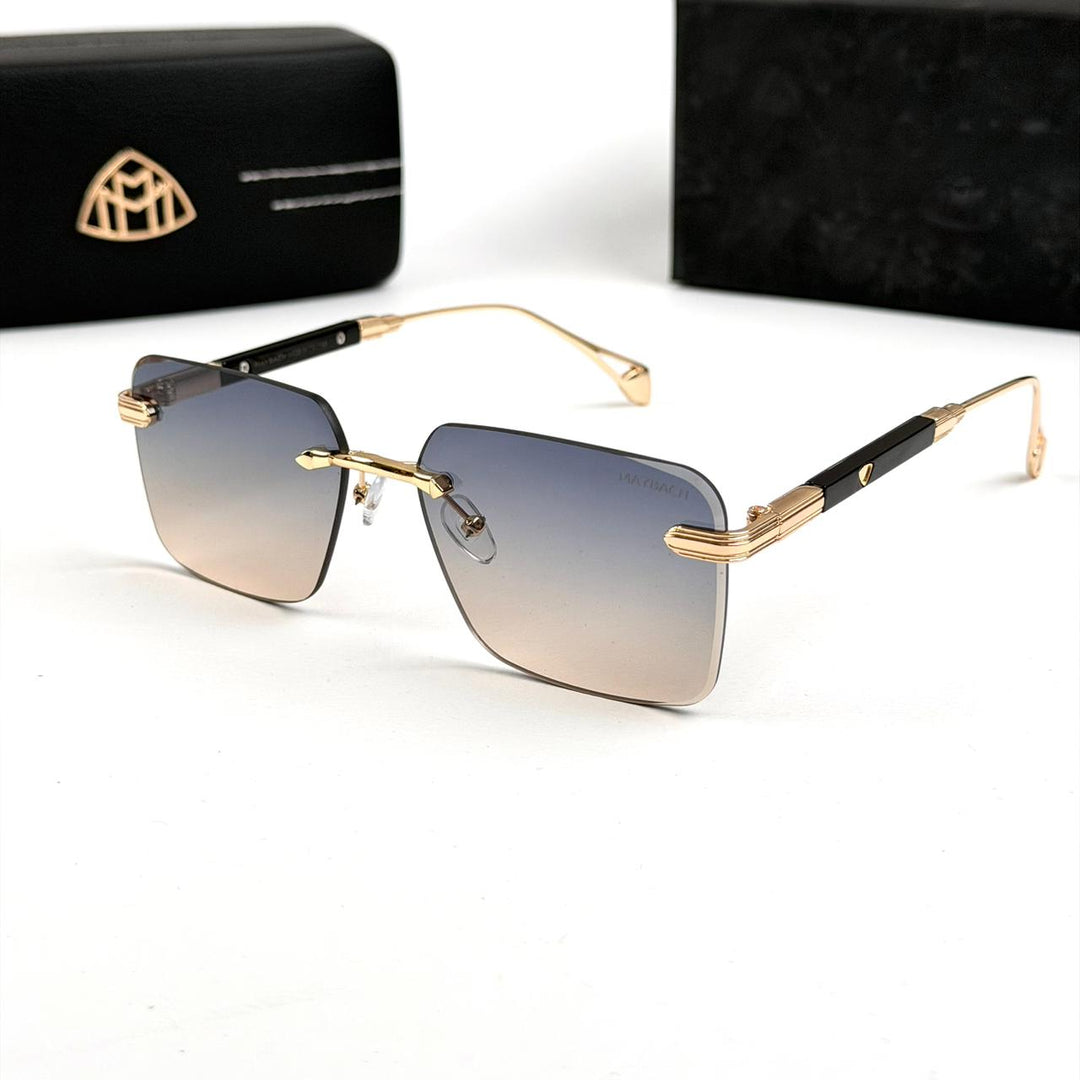 Maybach Rectangular Executive Rimless - Peach Gradient - Giiz store