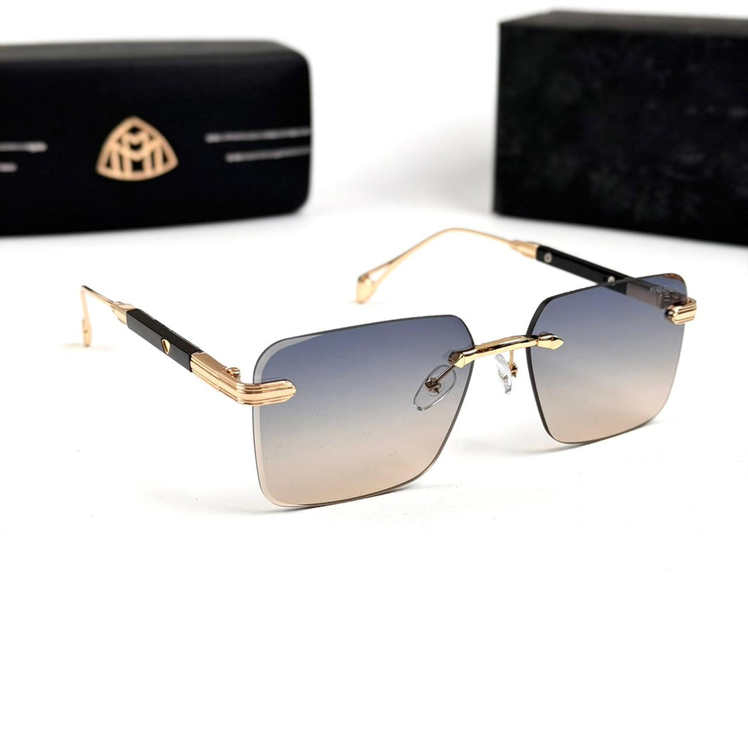 Maybach Rectangular Executive Rimless - Peach Gradient - Giiz store