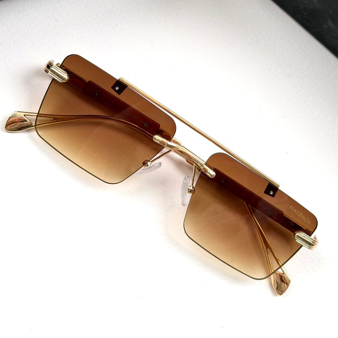 Maybach Rectangular Imperial Rimless - Brown Gradient - Giiz store