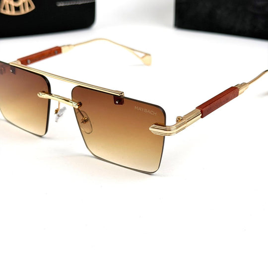 Maybach Rectangular Imperial Rimless - Brown Gradient - Giiz store