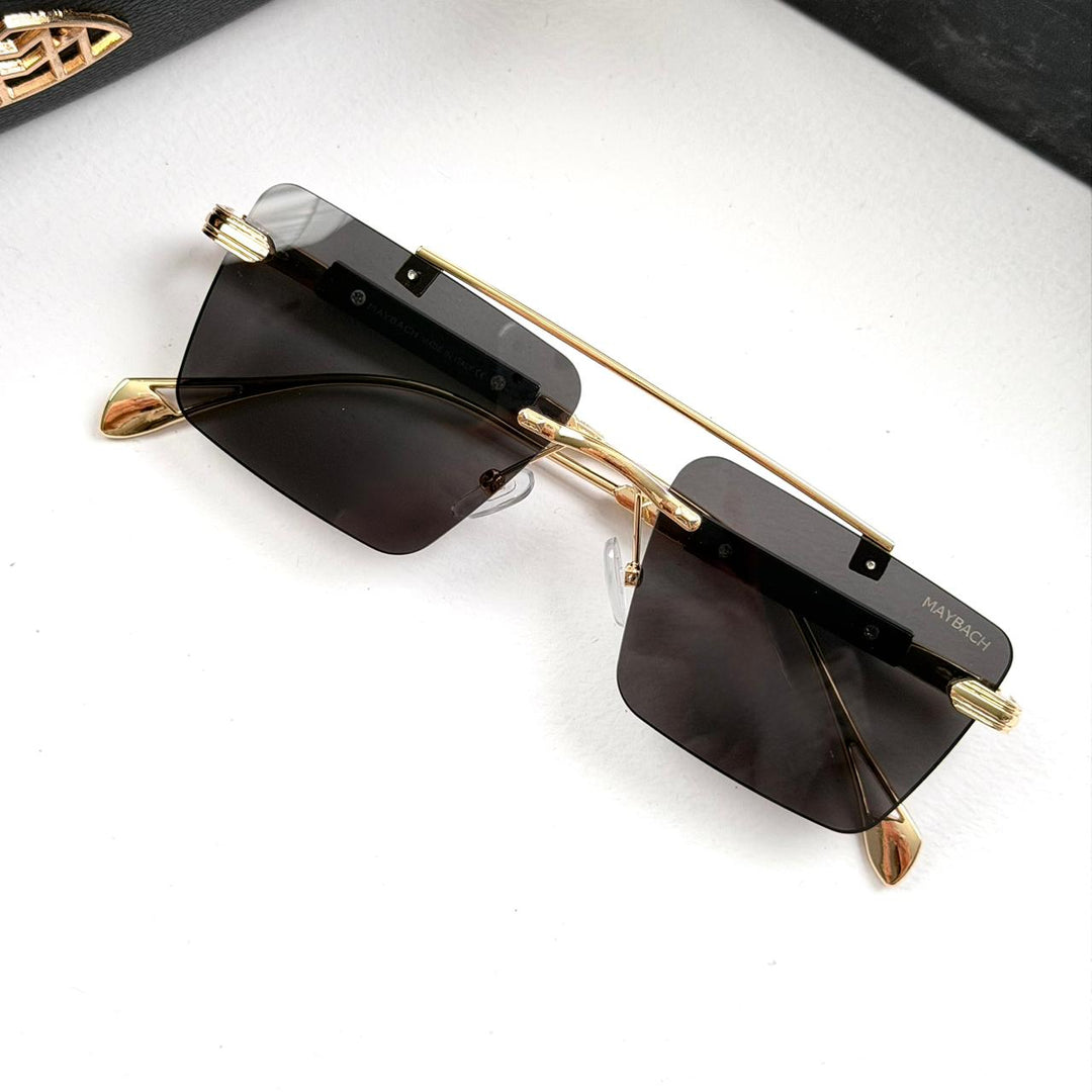 Maybach Rectangular Imperial Rimless - Golden Black - Giiz store