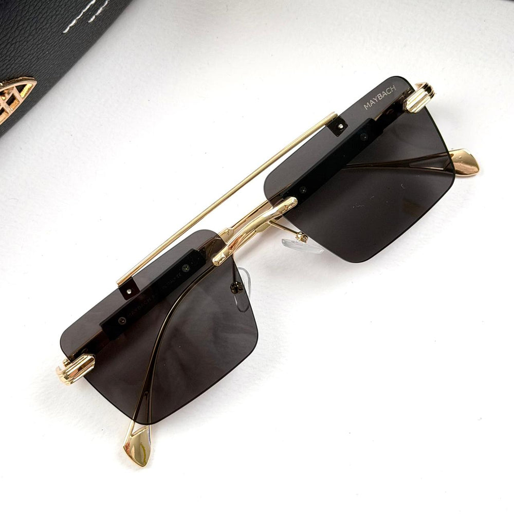 Maybach Rectangular Imperial Rimless - Golden Black - Giiz store