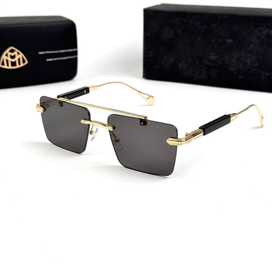 Maybach Rectangular Imperial Rimless - Golden Black - Giiz store