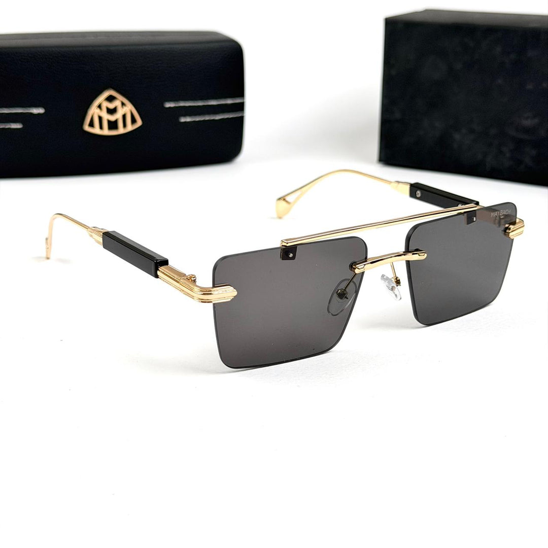 Maybach Rectangular Imperial Rimless - Golden Black - Giiz store