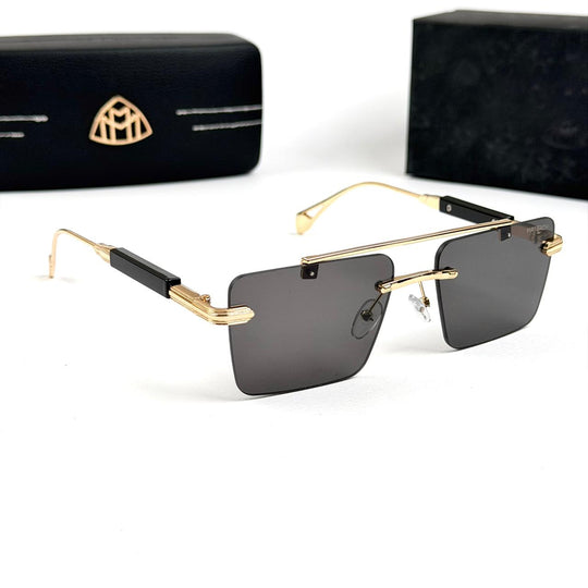 Maybach Rectangular Imperial Rimless - Golden Black - Giiz store