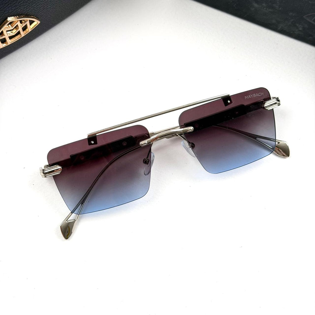 Rectangle Gradient Rimless Maybach Rectangular Imperial Rimless - Ocean Gradient - Giiz store