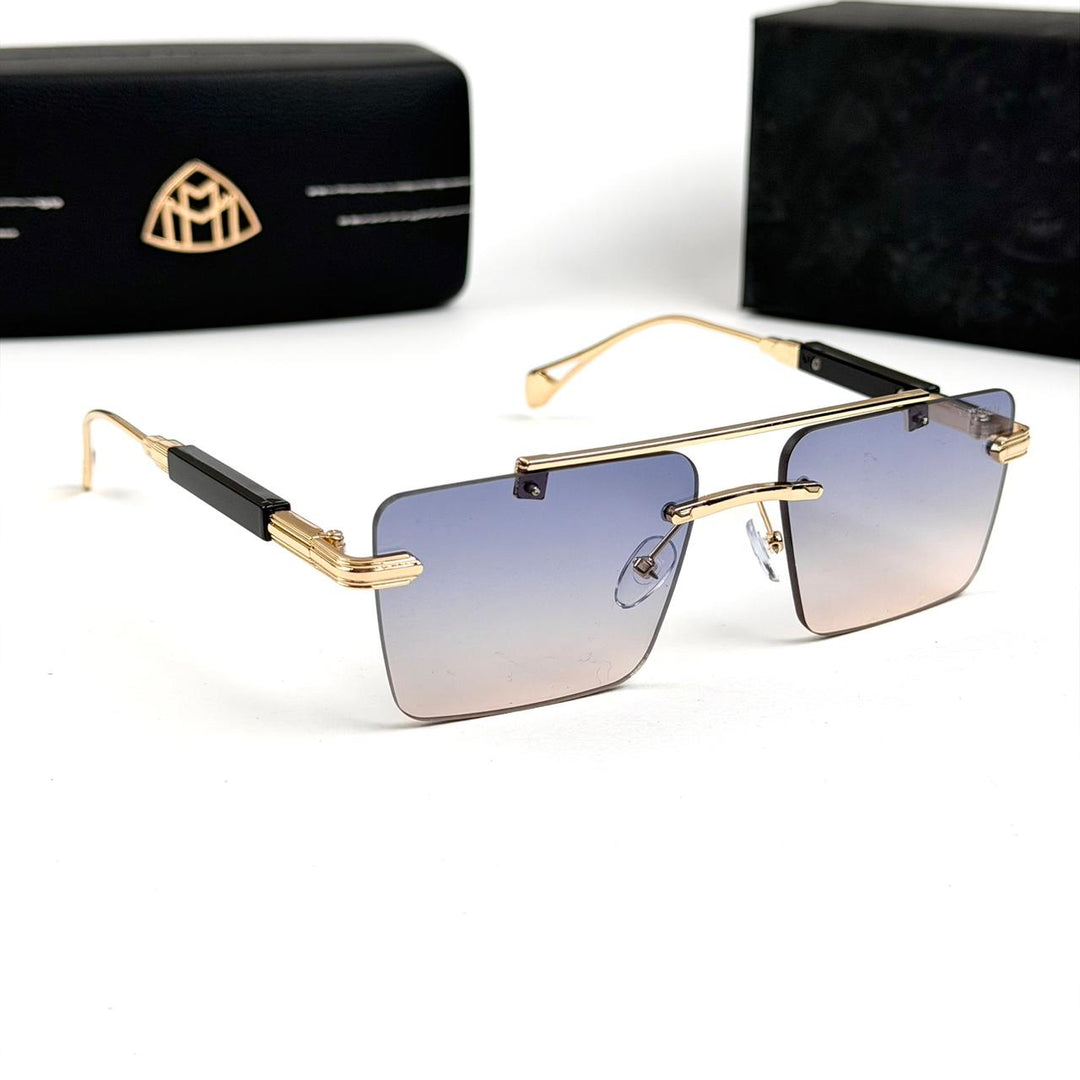 Maybach Rectangular Imperial Rimless - Peach Gradient - Giiz store