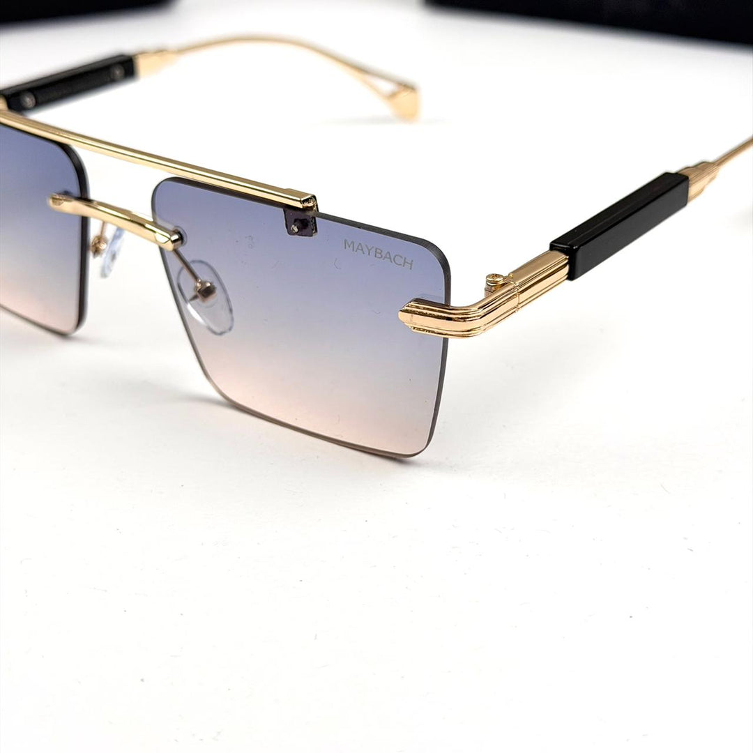 Rectangle Gradient Rimless Maybach Rectangular Imperial Rimless - Peach Gradient - Giiz store